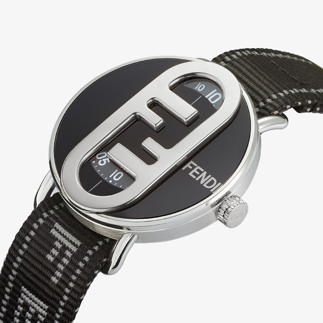 O'Lock Round - 42 mm - Round watch with O'Lock logo | Fendi