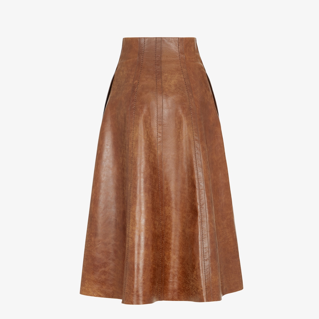 Skirt Brown leather skirt Brown - Image 2/4