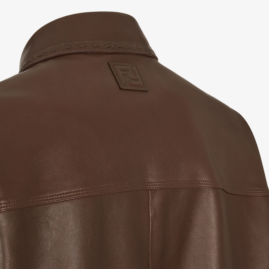 Blouson Leather Brown - Image 3/3