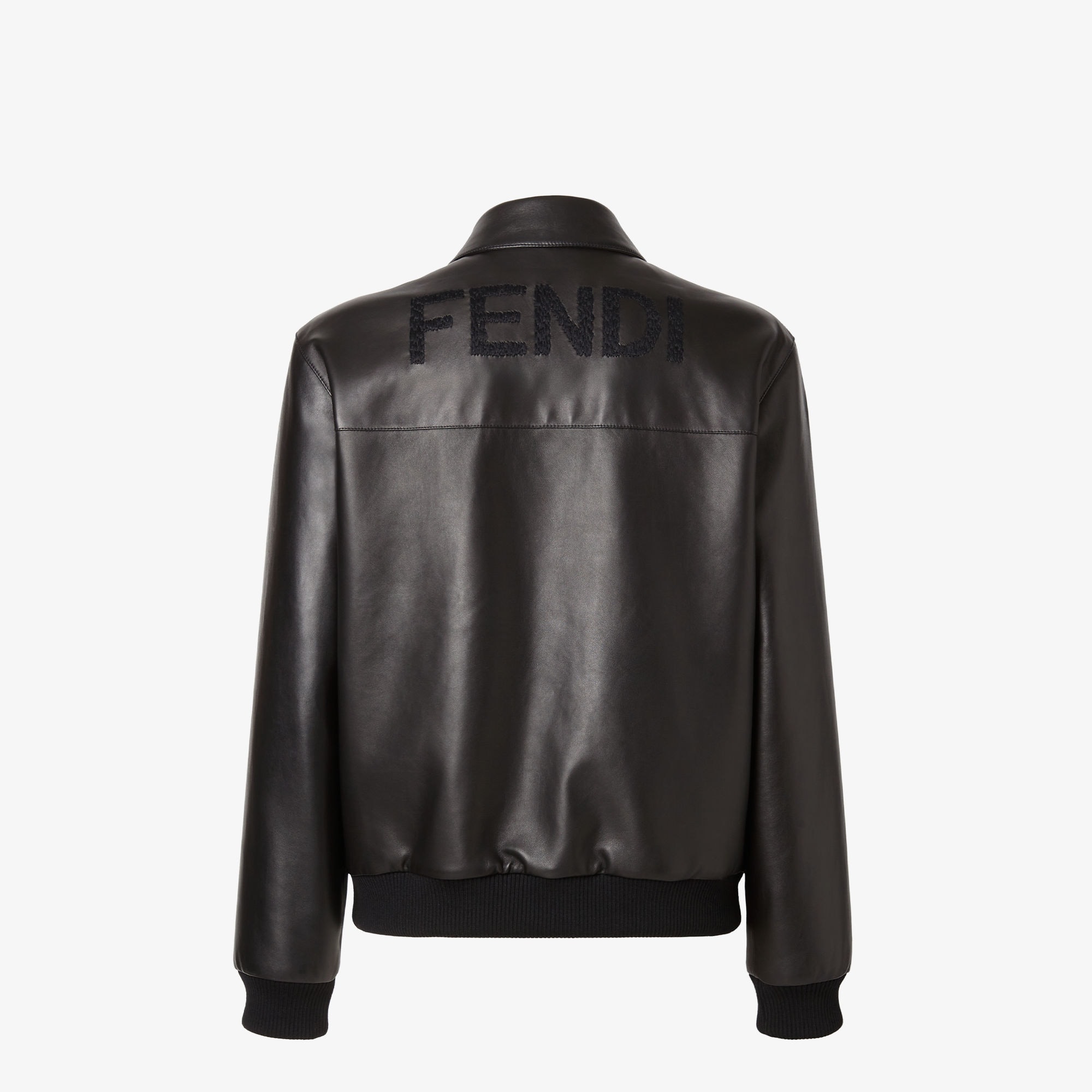 Fendi レザーブルゾン ブルゾン レザー ブルー | Fendi