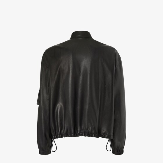 Fendi Blouson with mandarin collar and drawstring edge at | Thumbnail 2