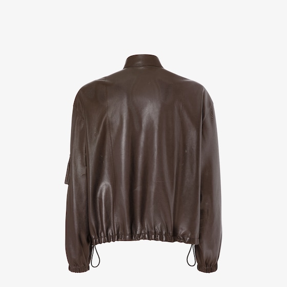 Fendi Blouson with mandarin collar and drawstring edge at | Thumbnail 2