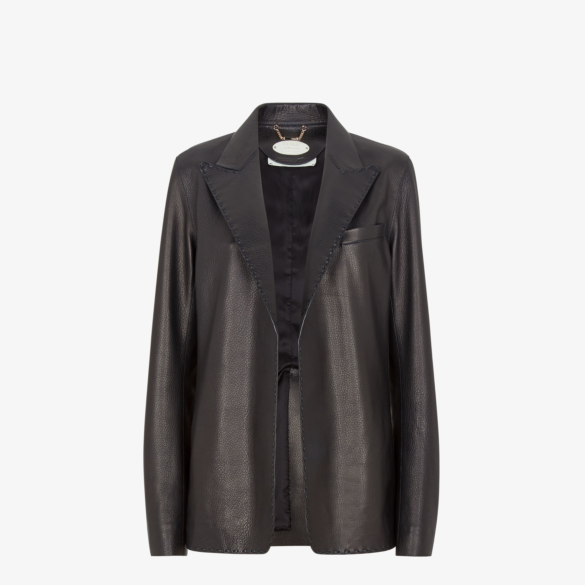 Jacket Leather Black | Fendi