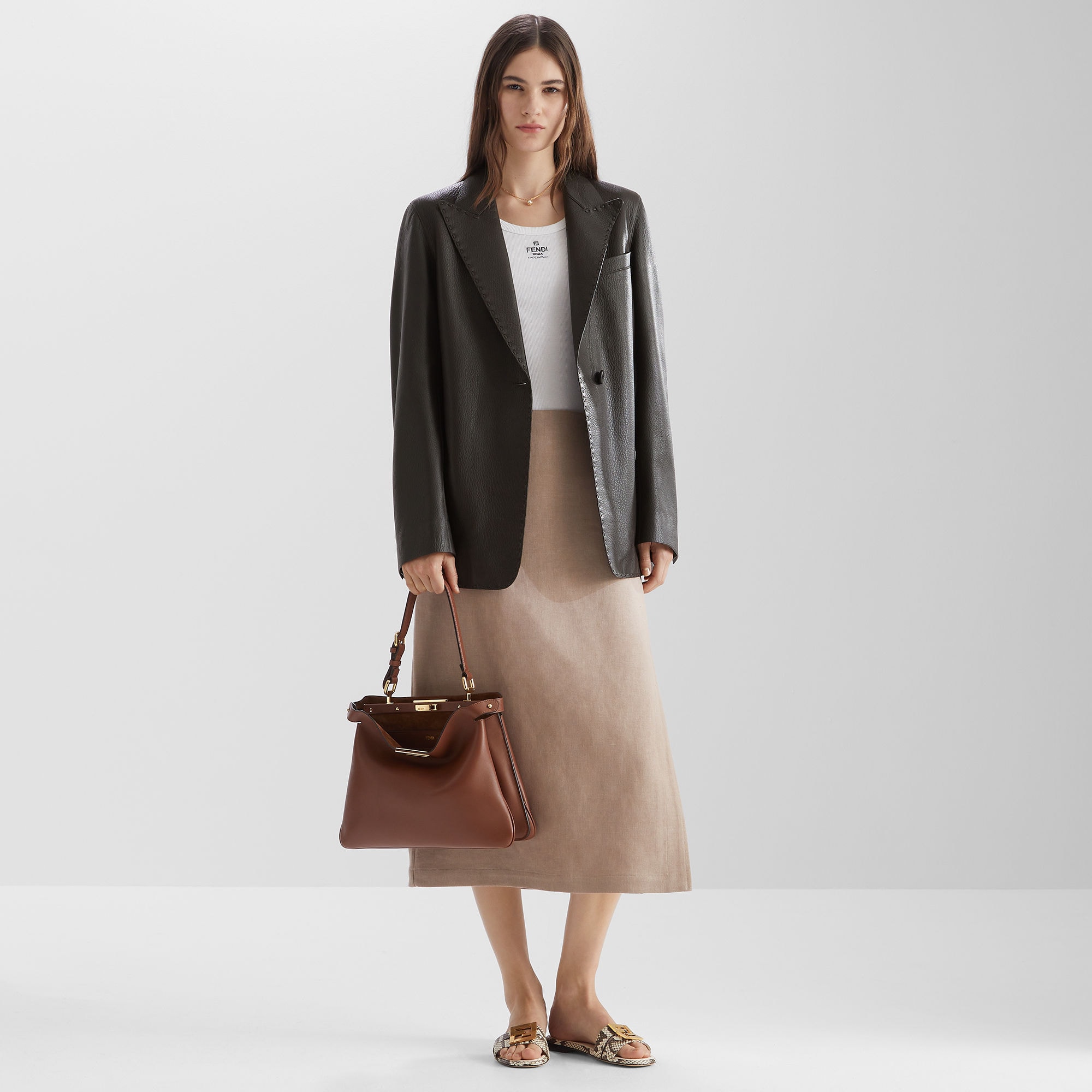 ジャケット レザー ブラック | Fendi ジャケット レザー ブラック | Fendi