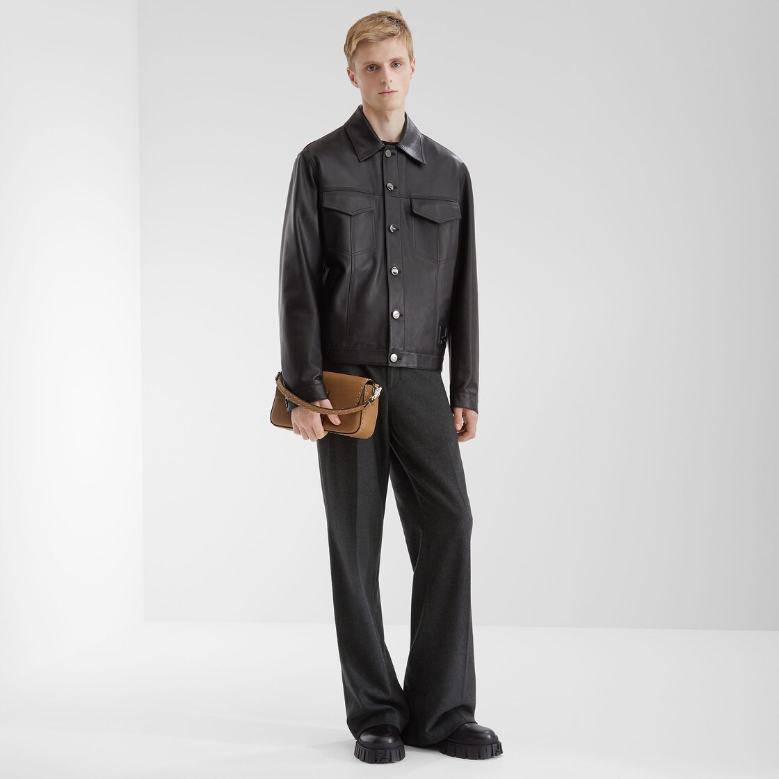 Blouson Black nappa-leather blouson Black - Image 4/4