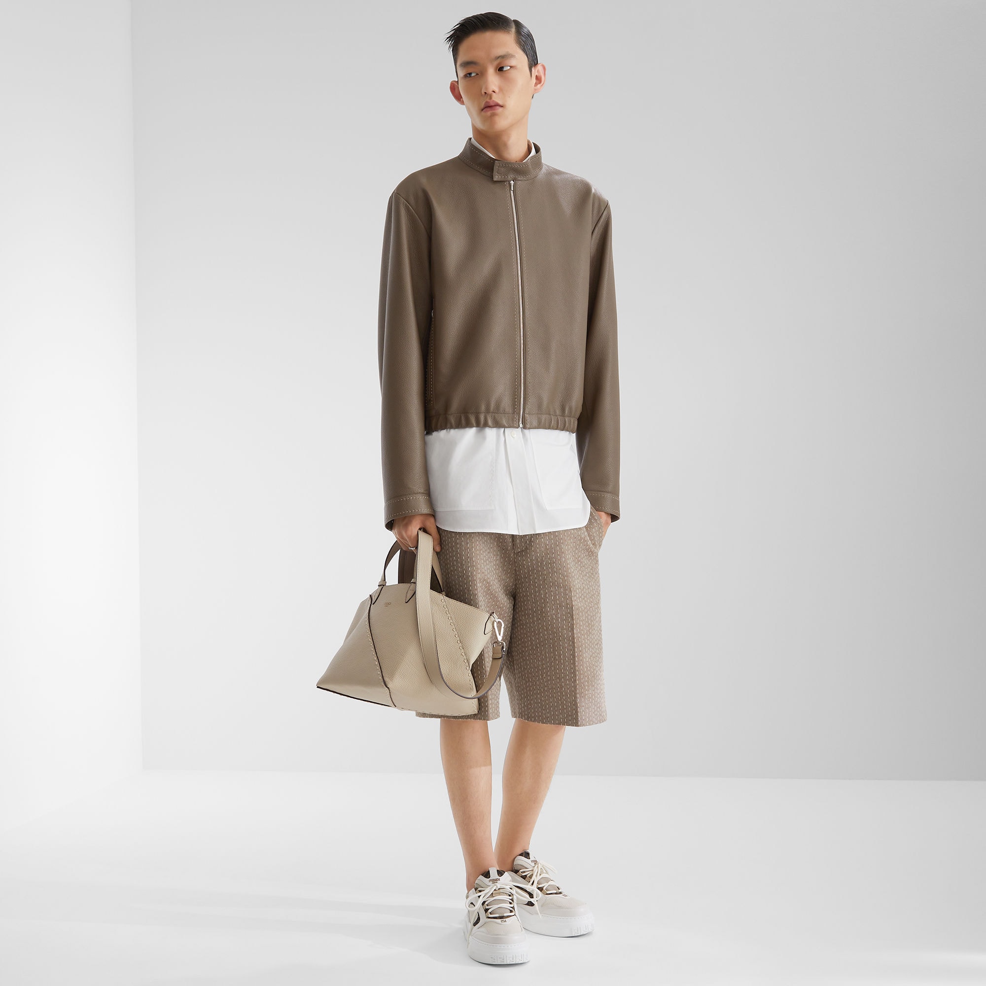 ブルゾン プレシャスレザー ブラウン | Fendi ブルゾン プレシャスレザー ブラウン | Fendi
