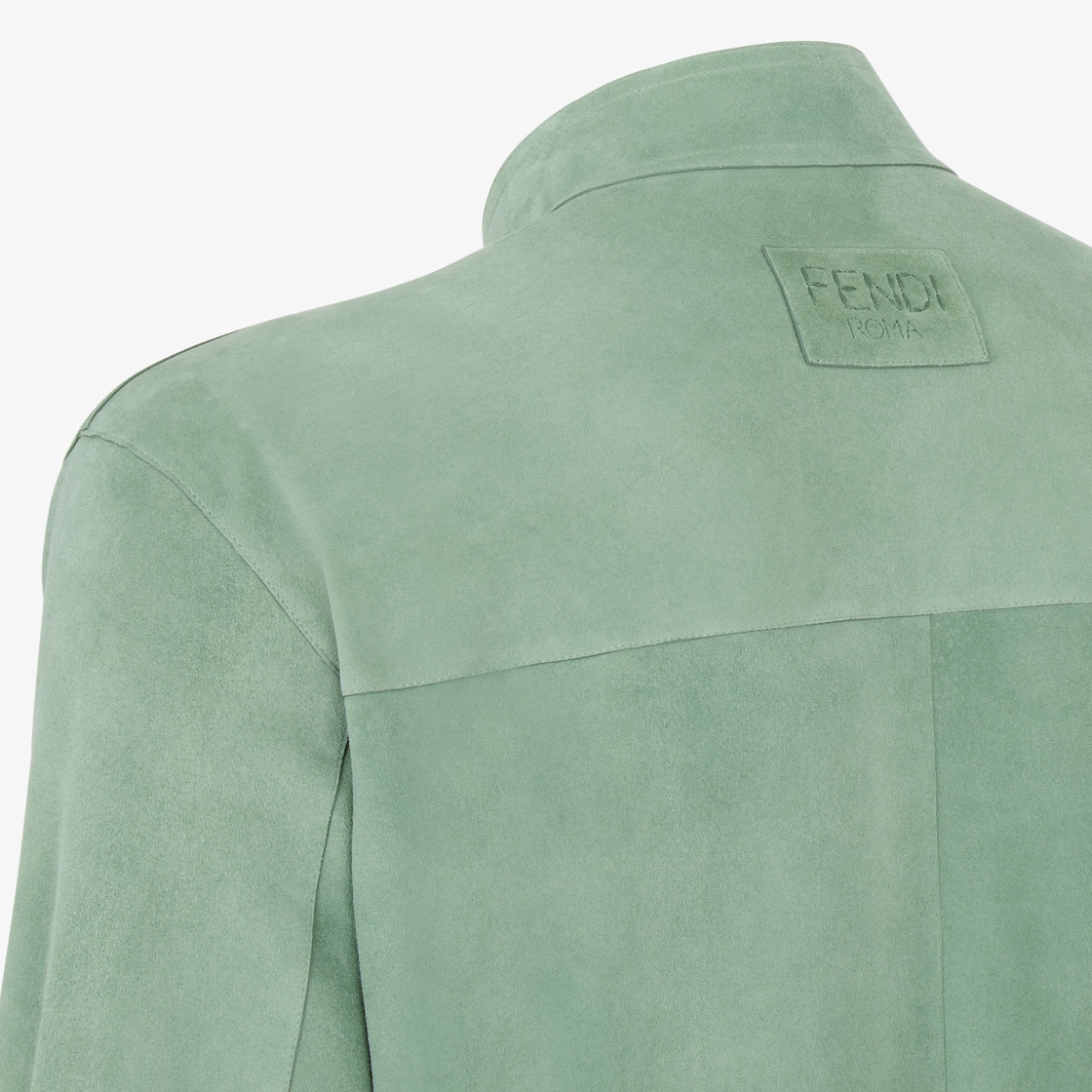 Blouson Light green suede blouson Green - Image 3/4