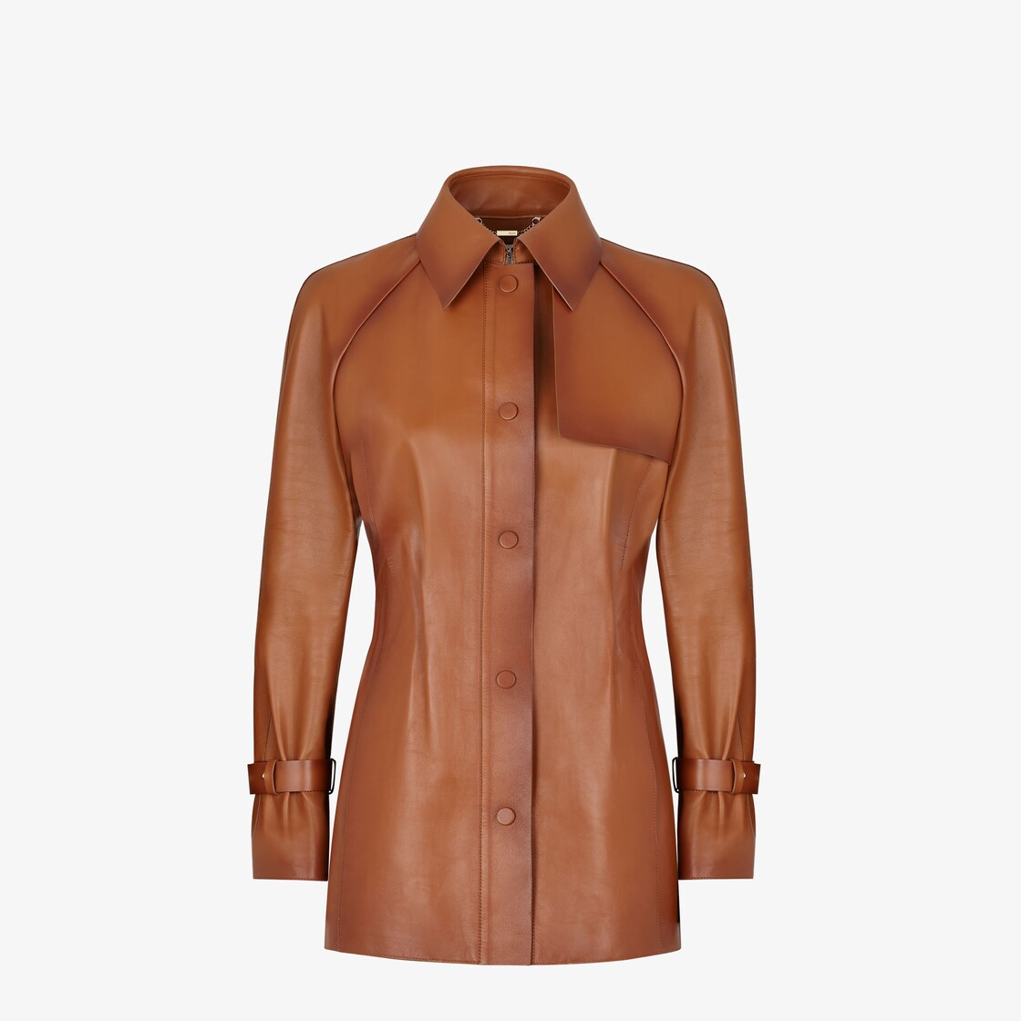 美品】FENDI フェンディ FF金具 ベルト シルバー ブラウン