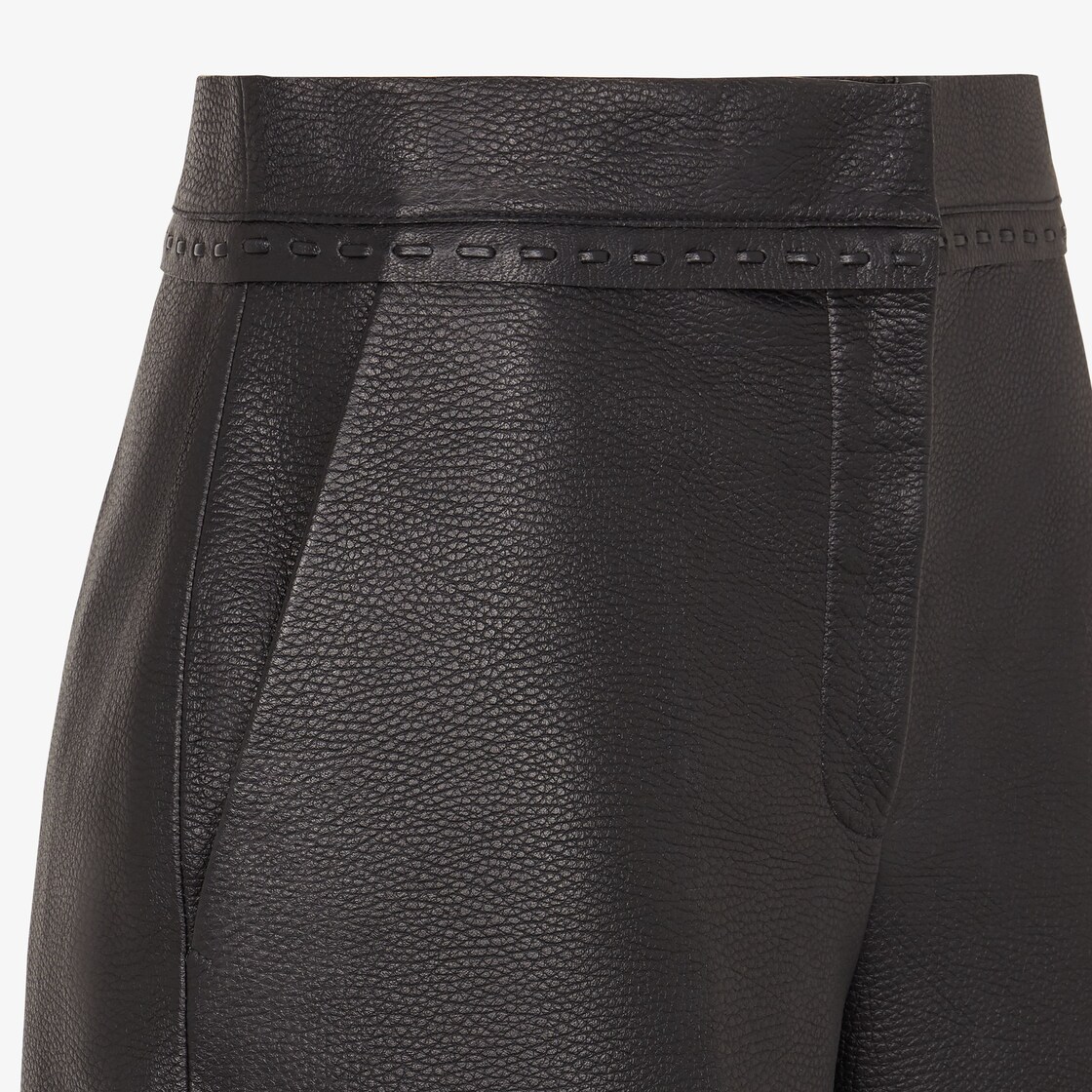 Shorts Black leather shorts Black - Image 3/3