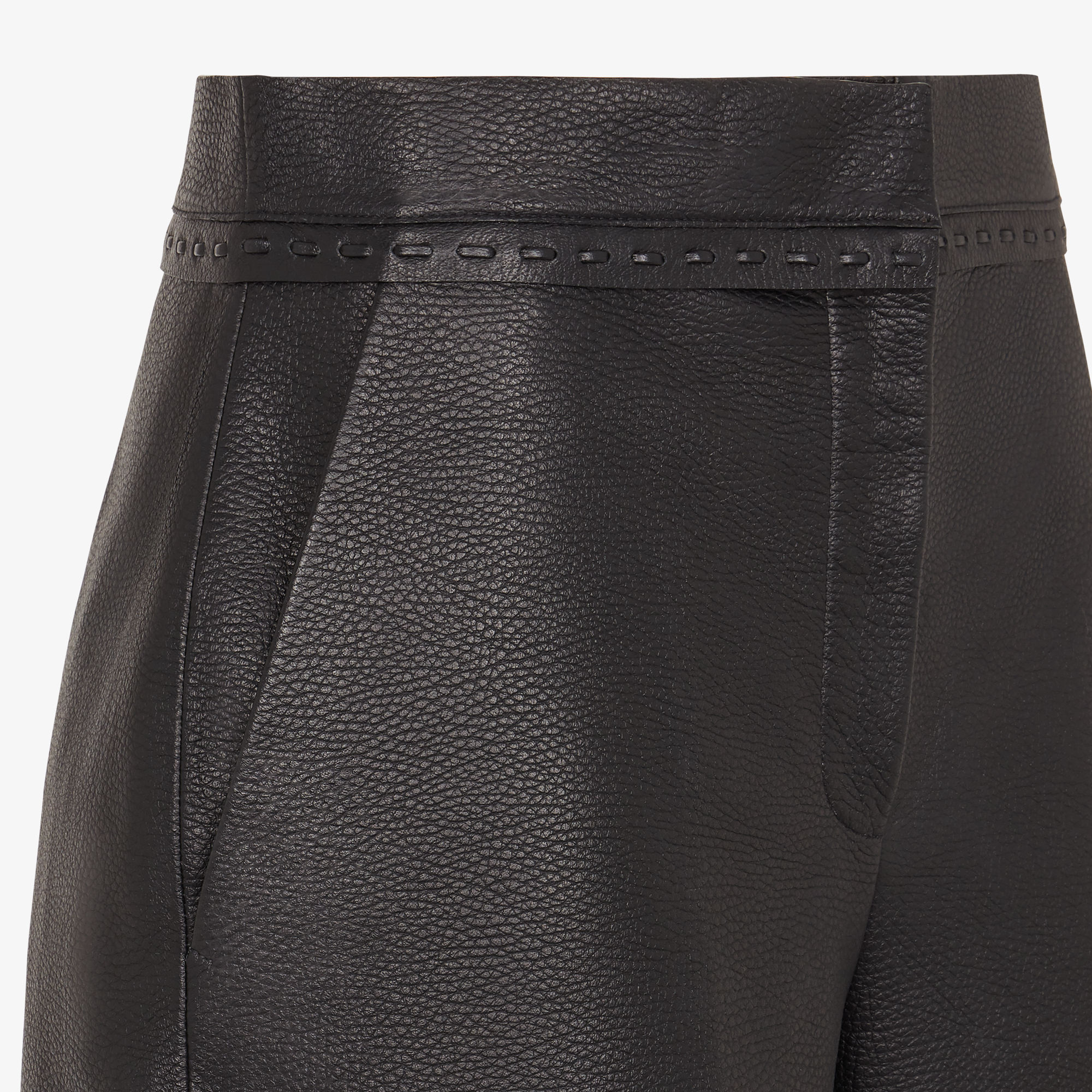 Shorts Leather Black | Fendi