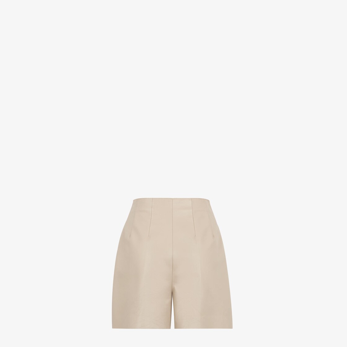 Shorts Beige nappa leather shorts Beige - Image 2/3