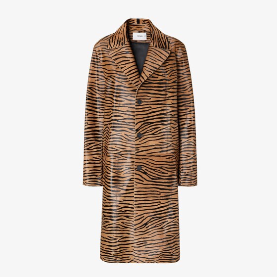 Fendi Coat In Multicolour