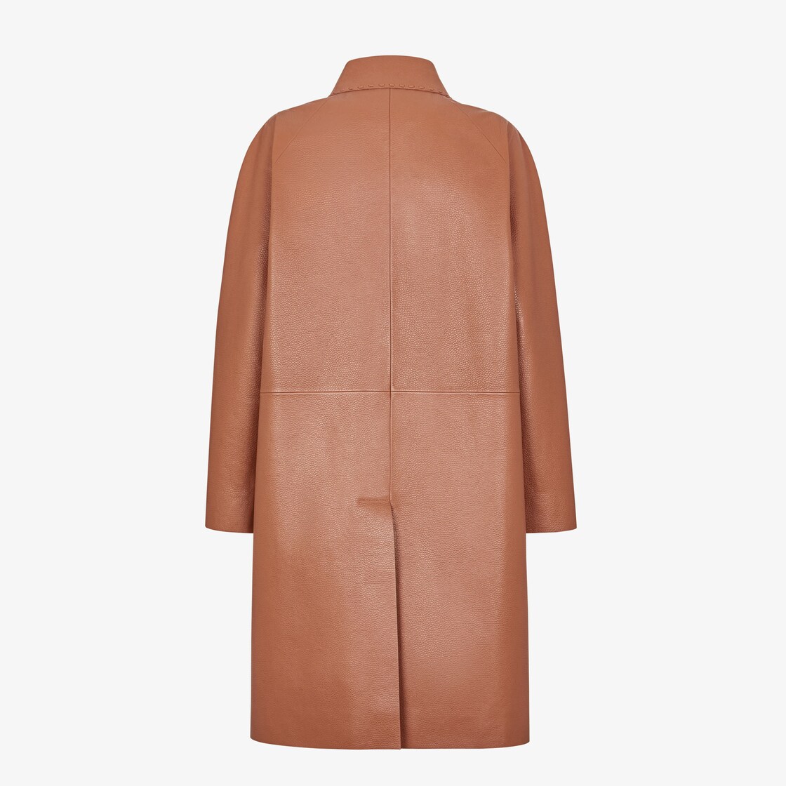 Overcoat Tan-coloured leather overcoat Brown - Image 2/4