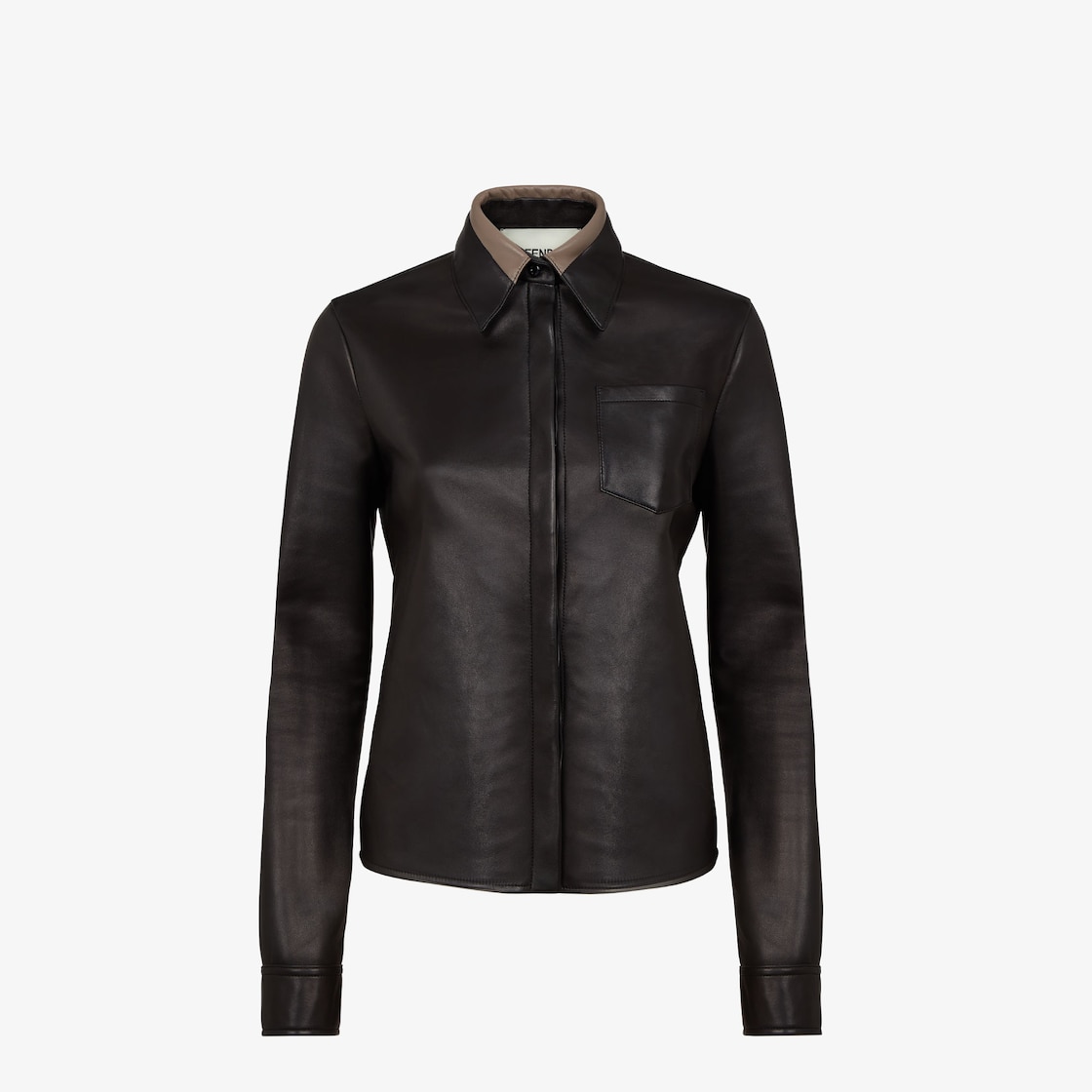 Shirt Black nappa leather shirt Black - Image 1/4