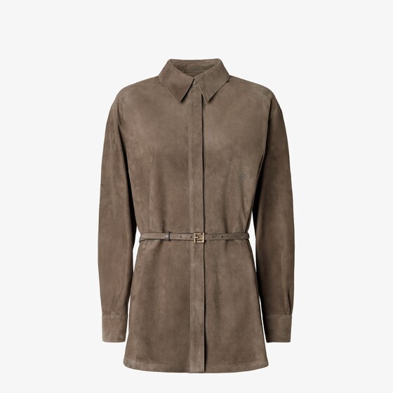 Fendi Shirt In Brown