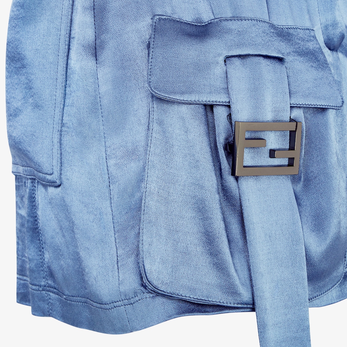 スカート - ブルーサテン スカート | Fendi