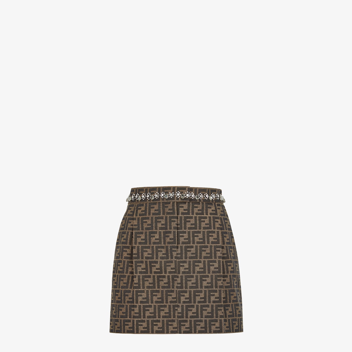 Fendi logo store mini skirt