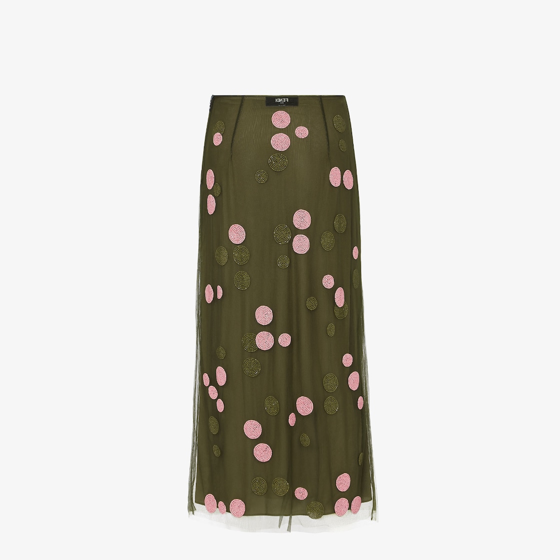 Skirt Green embroidered tulle skirt Green - Image 2/3