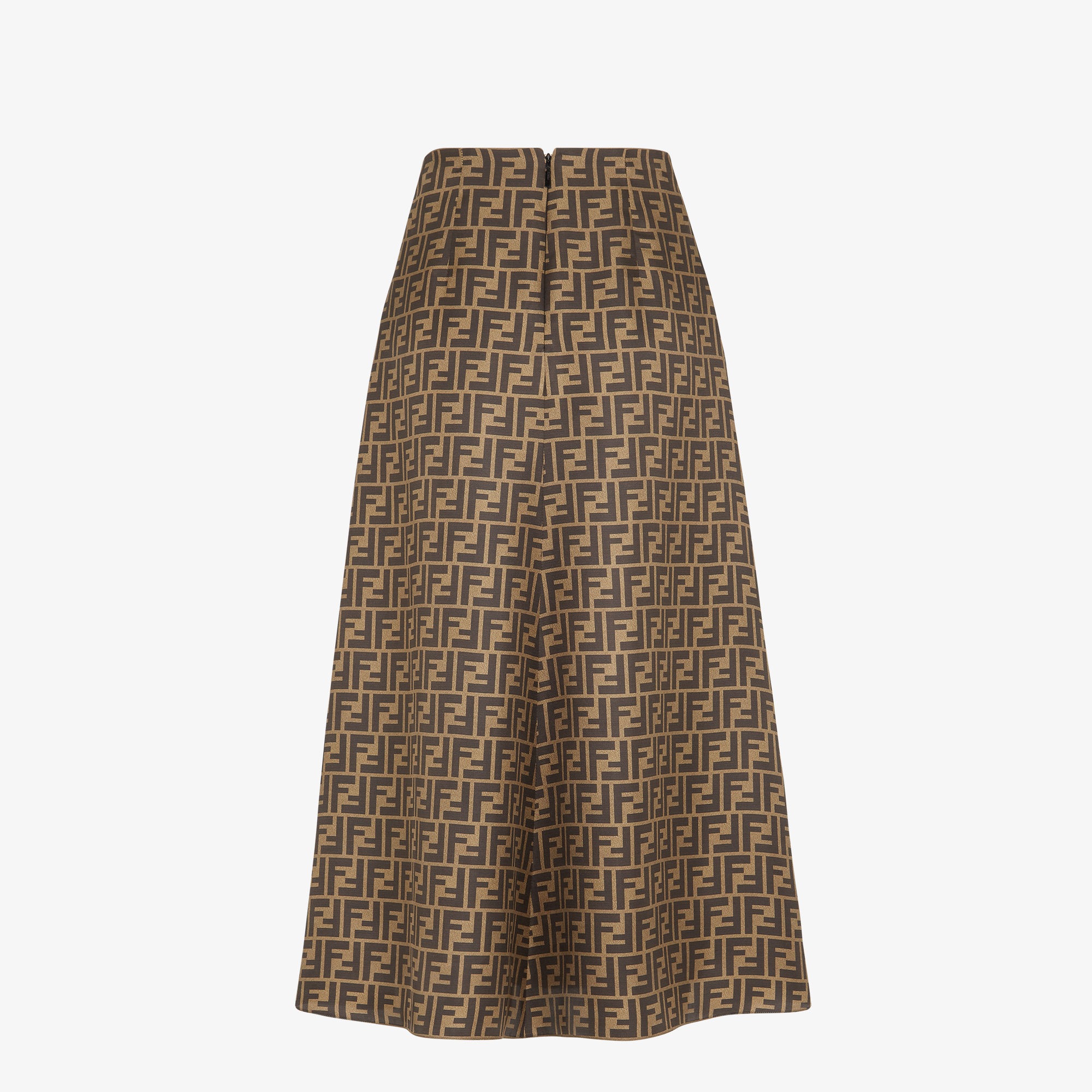FENDI 現行タグ FFロゴ メッシュレース プリーツスカート ウェーブ 38 Skirt - Brown | FENDI International