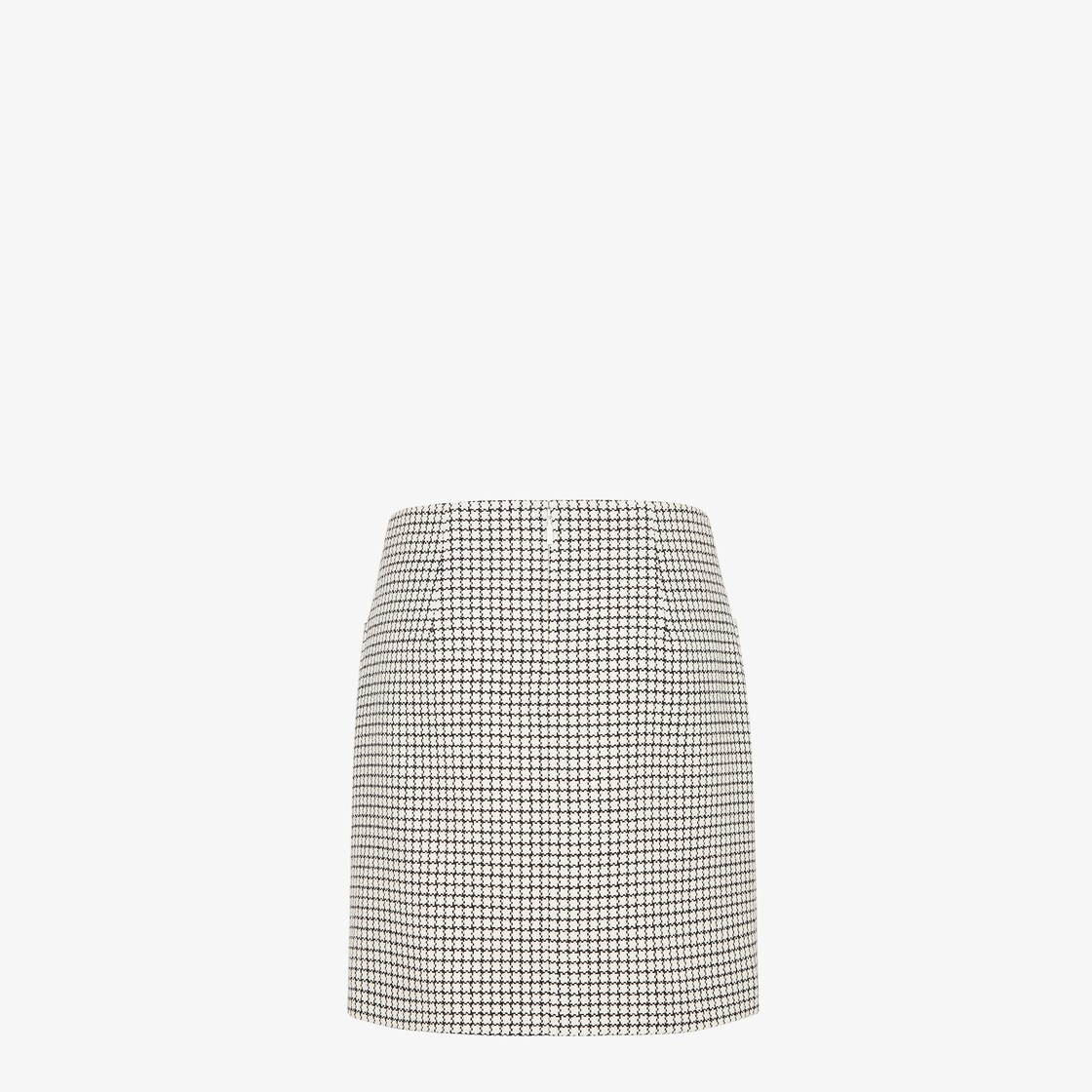 Skirt White check wool mini skirt White - Image 2/3