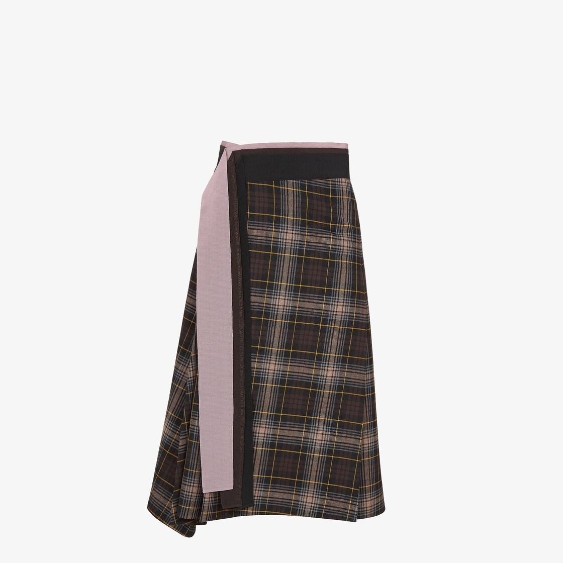 Skirt Brown Fendi Tartan skirt Fendi