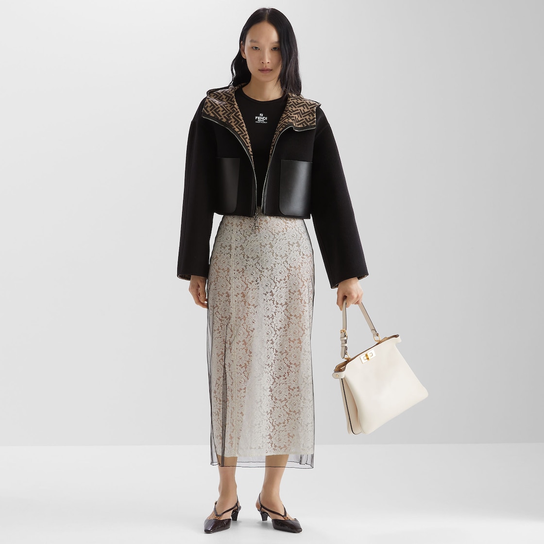 スカート ファブリック ホワイト | Fendi スカート ファブリック ホワイト | Fendi