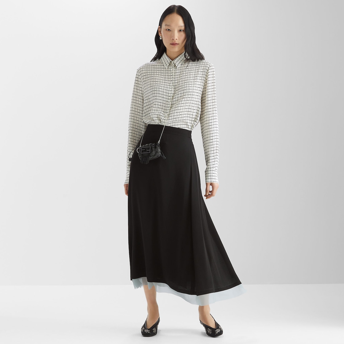 スカート シルク ブラック | Fendi スカート シルク ブラック | Fendi