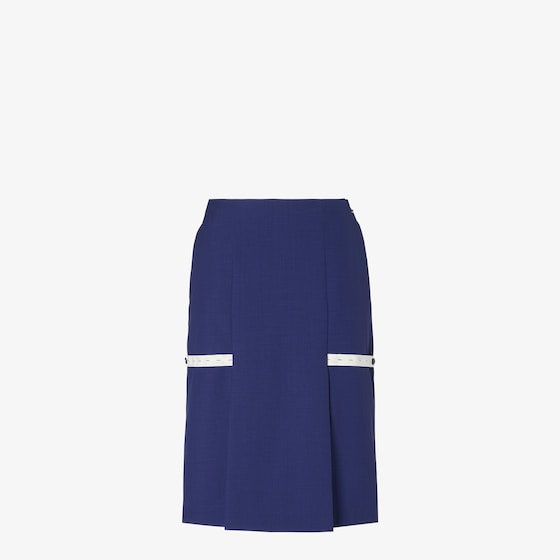 Fendi Straight-cut midi skirt with symmetrical slits at the front