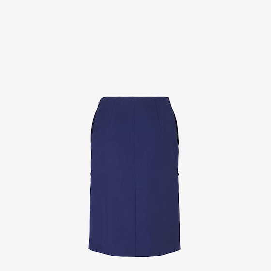 Fendi Straight-cut midi skirt with symmetrical slits at the front | Thumbnail 2