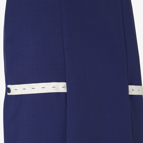 Fendi Straight-cut midi skirt with symmetrical slits at the front | Thumbnail 3