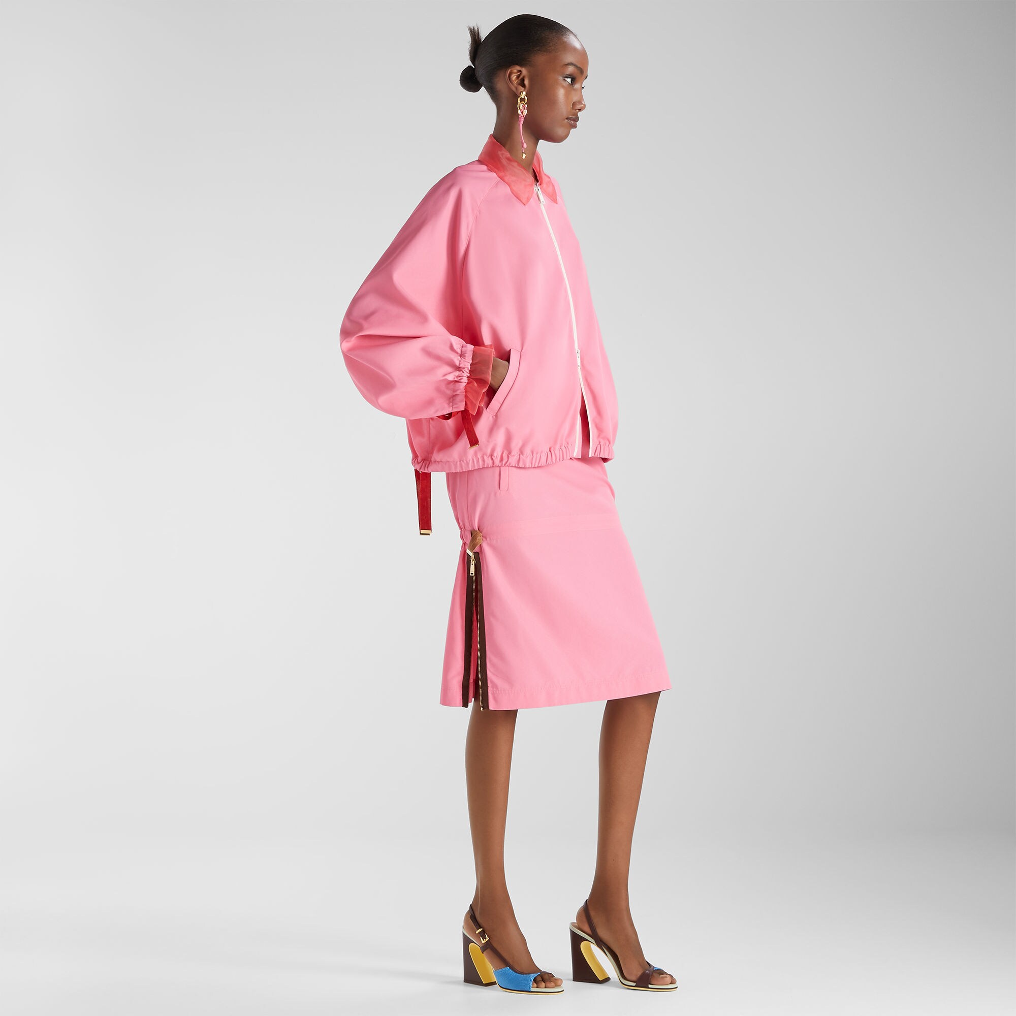 FENDI☆スカート、ジャンバースカート、ワンピース スカート ファブリック ピンク | Fendi