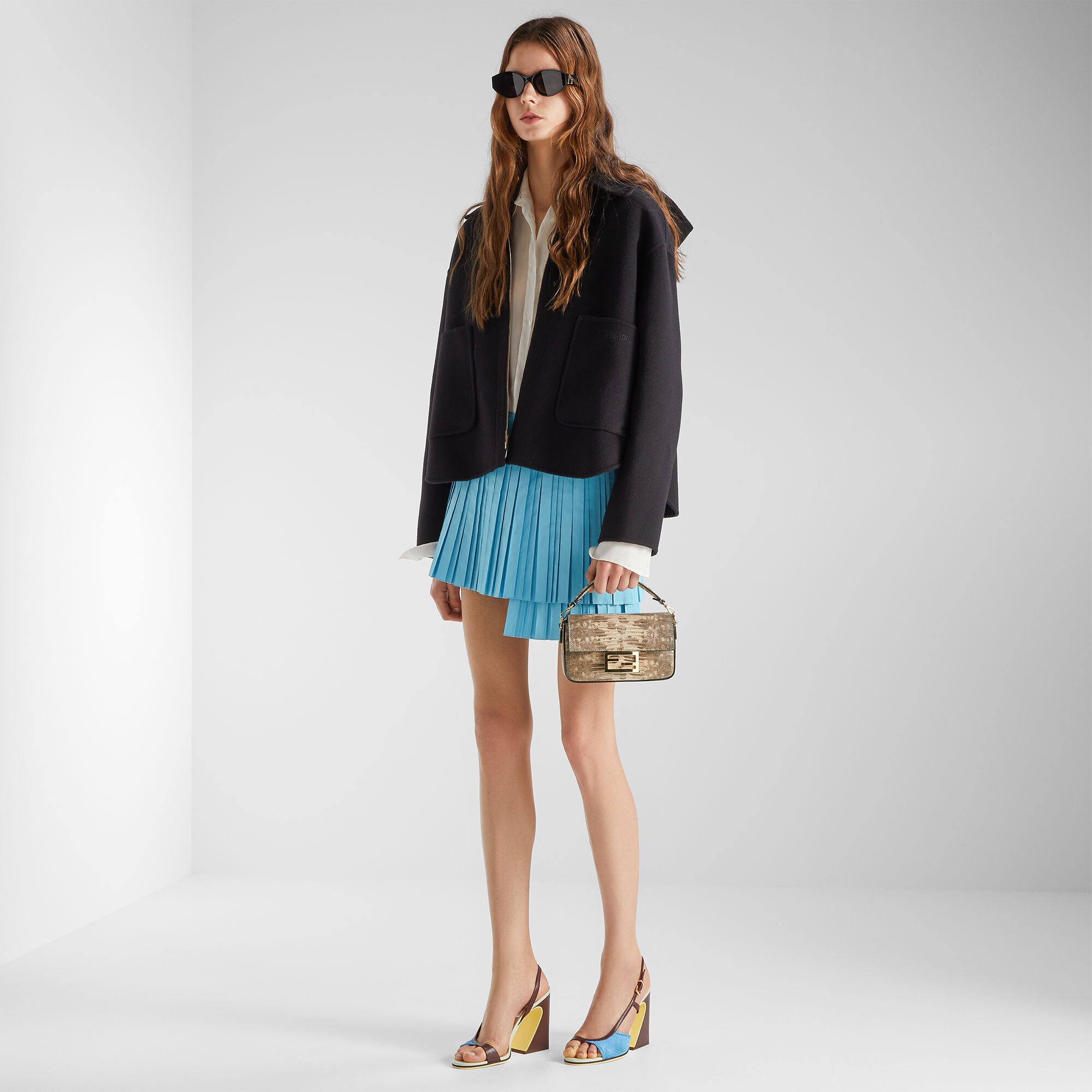 スカート ファブリック ライトブルー | Fendi