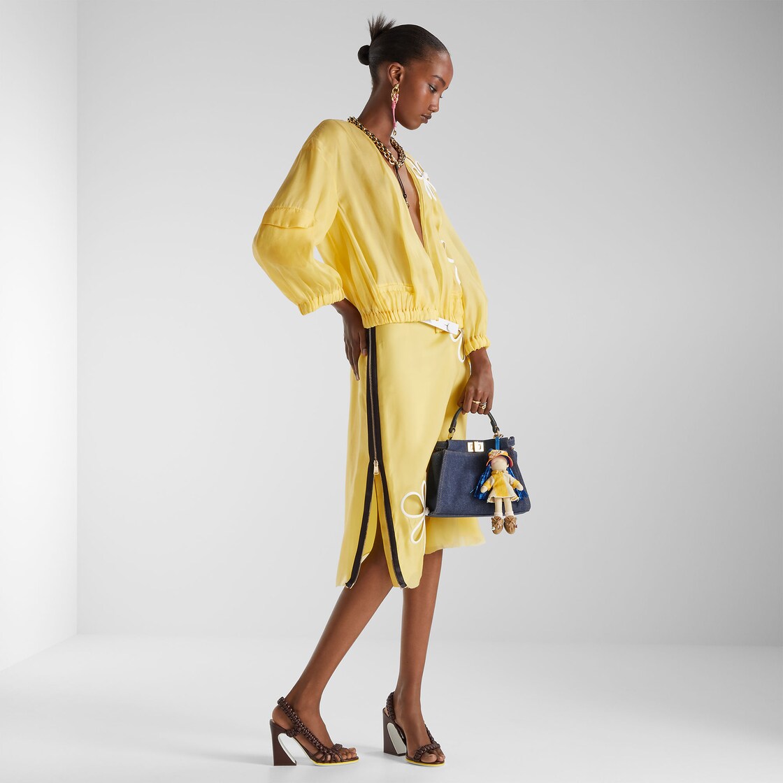 Skirt Yellow silk organza skirt Yellow - Image 4/4