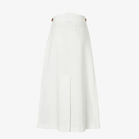 Fendi Flared midi skirt with pleats stitched at the waist on | Thumbnail 2