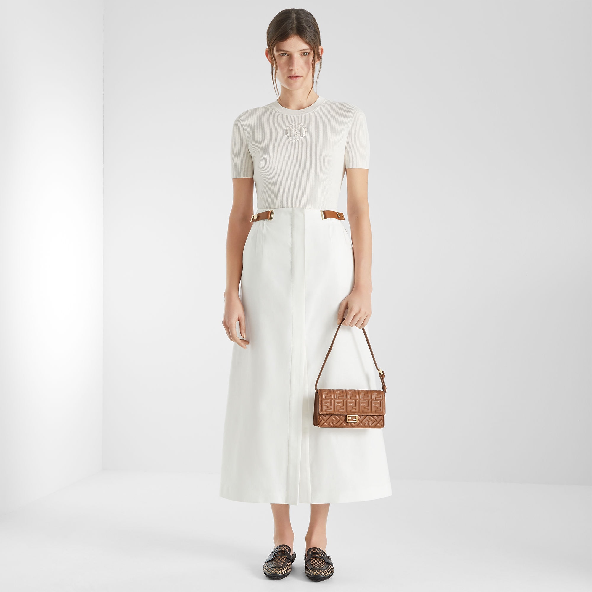 Skirt - White | FENDI US