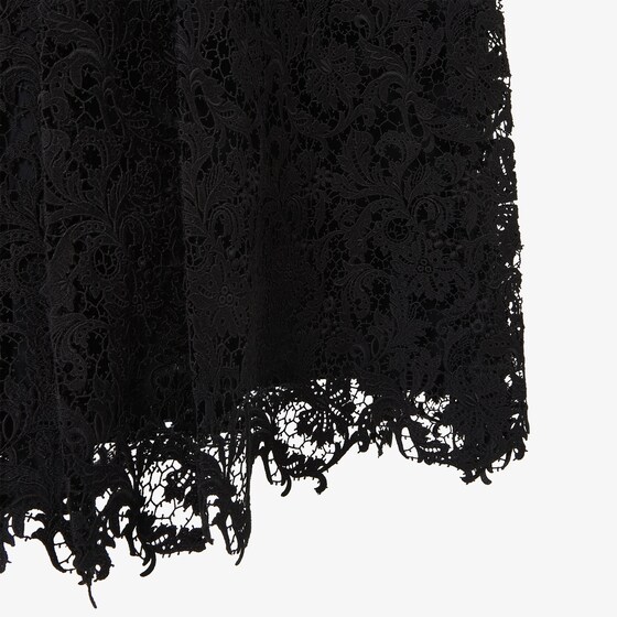 Fendi Flared midi skirt with a pleated motif on the sides | Thumbnail 3