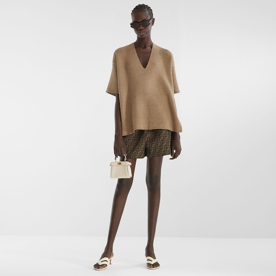 Fendi Shorts with an elasticated waist and side slits in the hem | Thumbnail 4