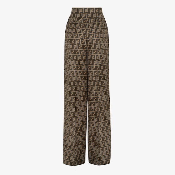 Fendi High-waisted, tailored palazzo trousers | Thumbnail 2