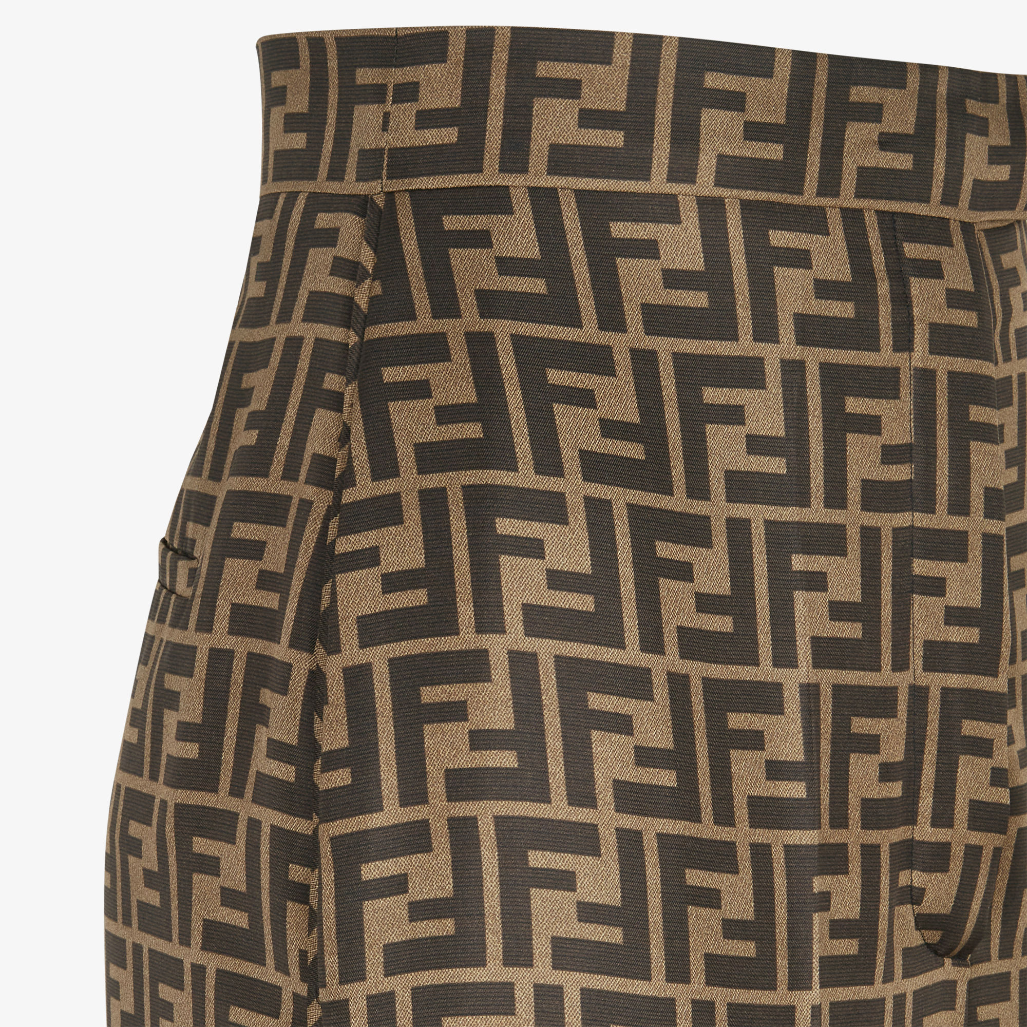 Pants - Brown silk pants | Fendi