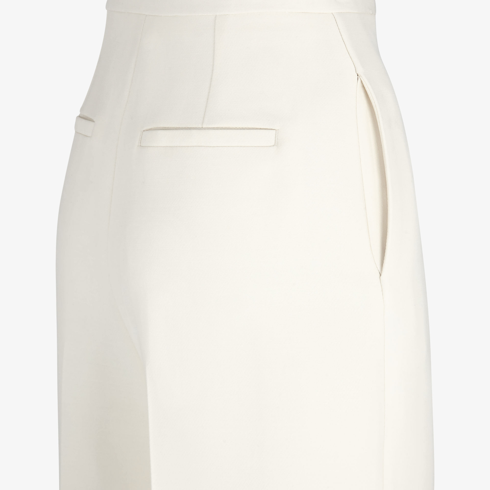 【送料&関税込】Fendi White Silk Wide-leg Pant Pants Wool White | Fendi