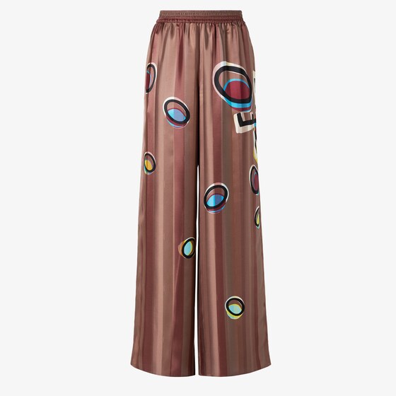 Fendi Trousers In Brown