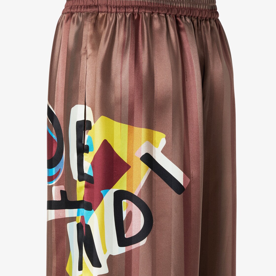 Pants Brown jacquard Pequin pants Brown - Image 3/3