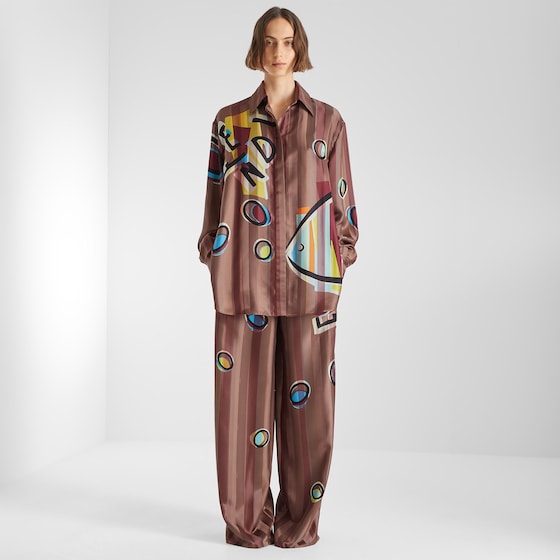 Fendi Flowing pyjama trousers | Thumbnail 4