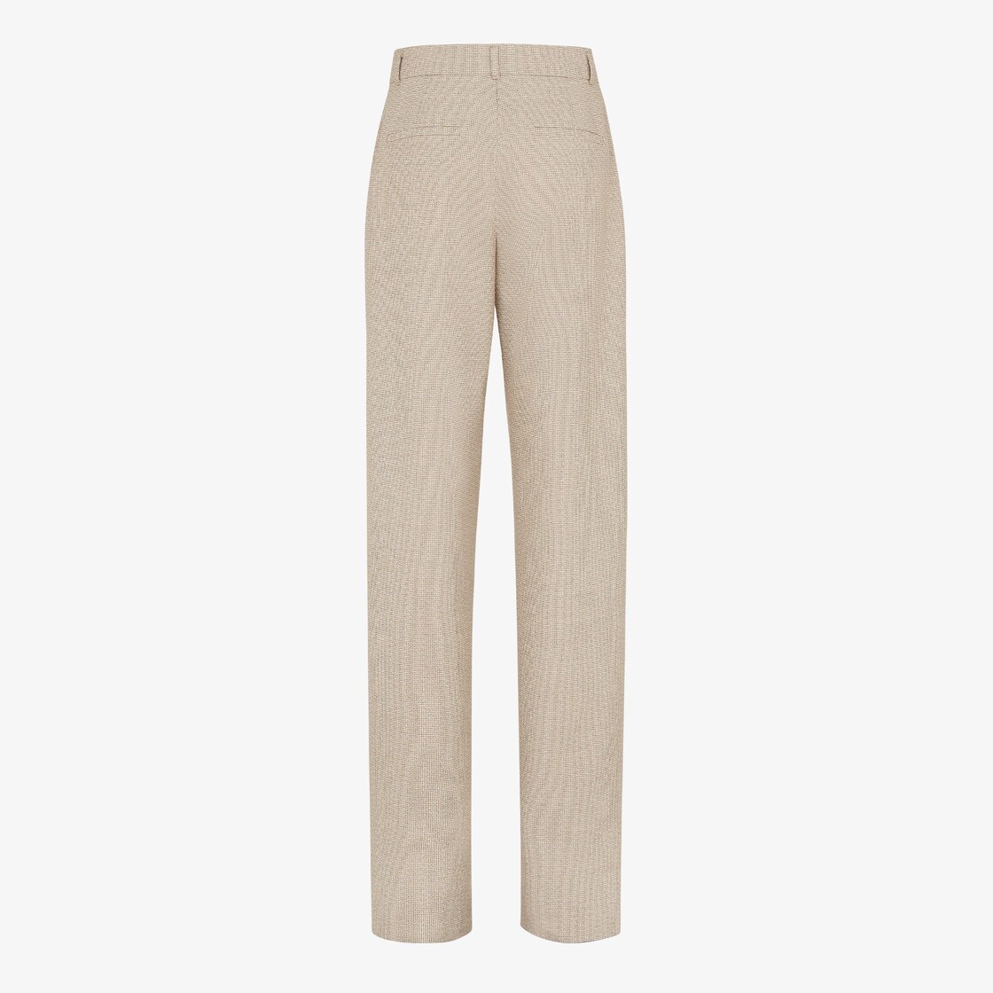 Trousers Beige micro-check wool trousers Beige - Image 3/5