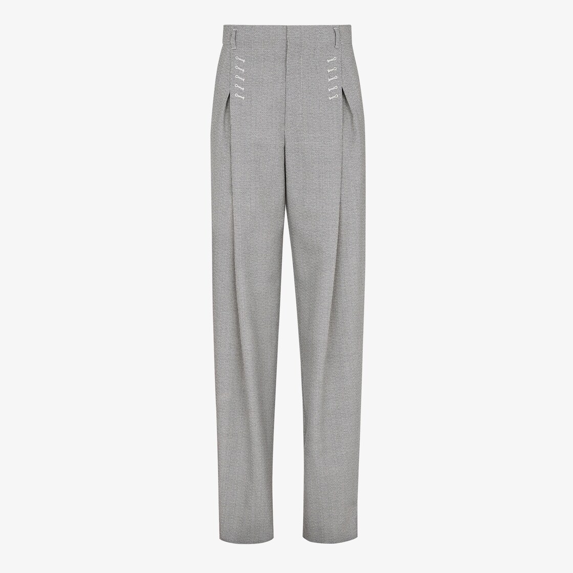 Pants Gray micro-check wool pants Gray - Image 1/3