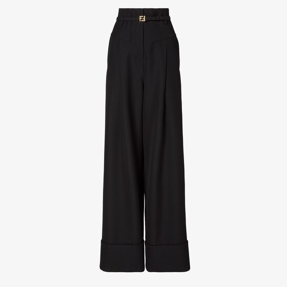 Fendi Trousers In Black