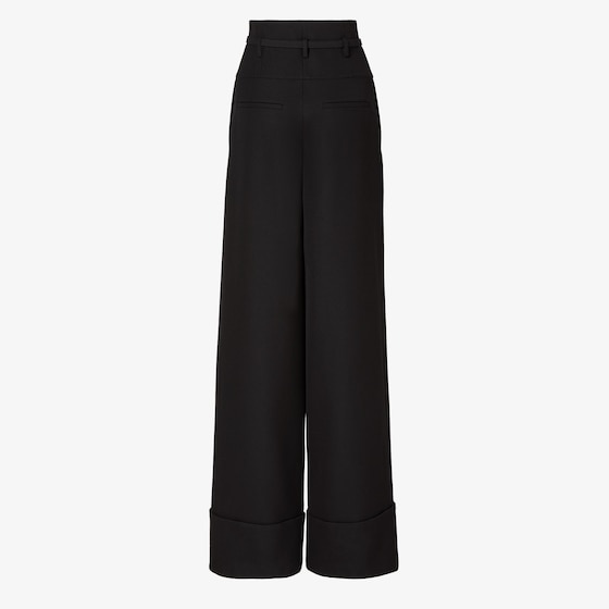 Fendi High-waisted trousers with yoke detail and pleats on | Thumbnail 2