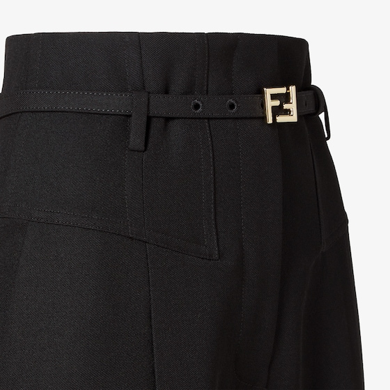 Fendi High-waisted trousers with yoke detail and pleats on | Thumbnail 3