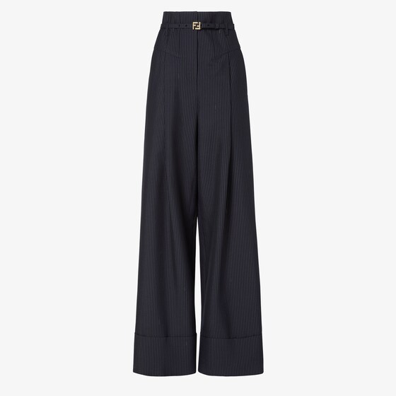 Fendi Trousers In Blue