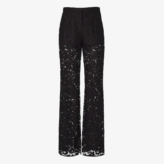 Fendi Straight-leg trousers with internal slits at the hem